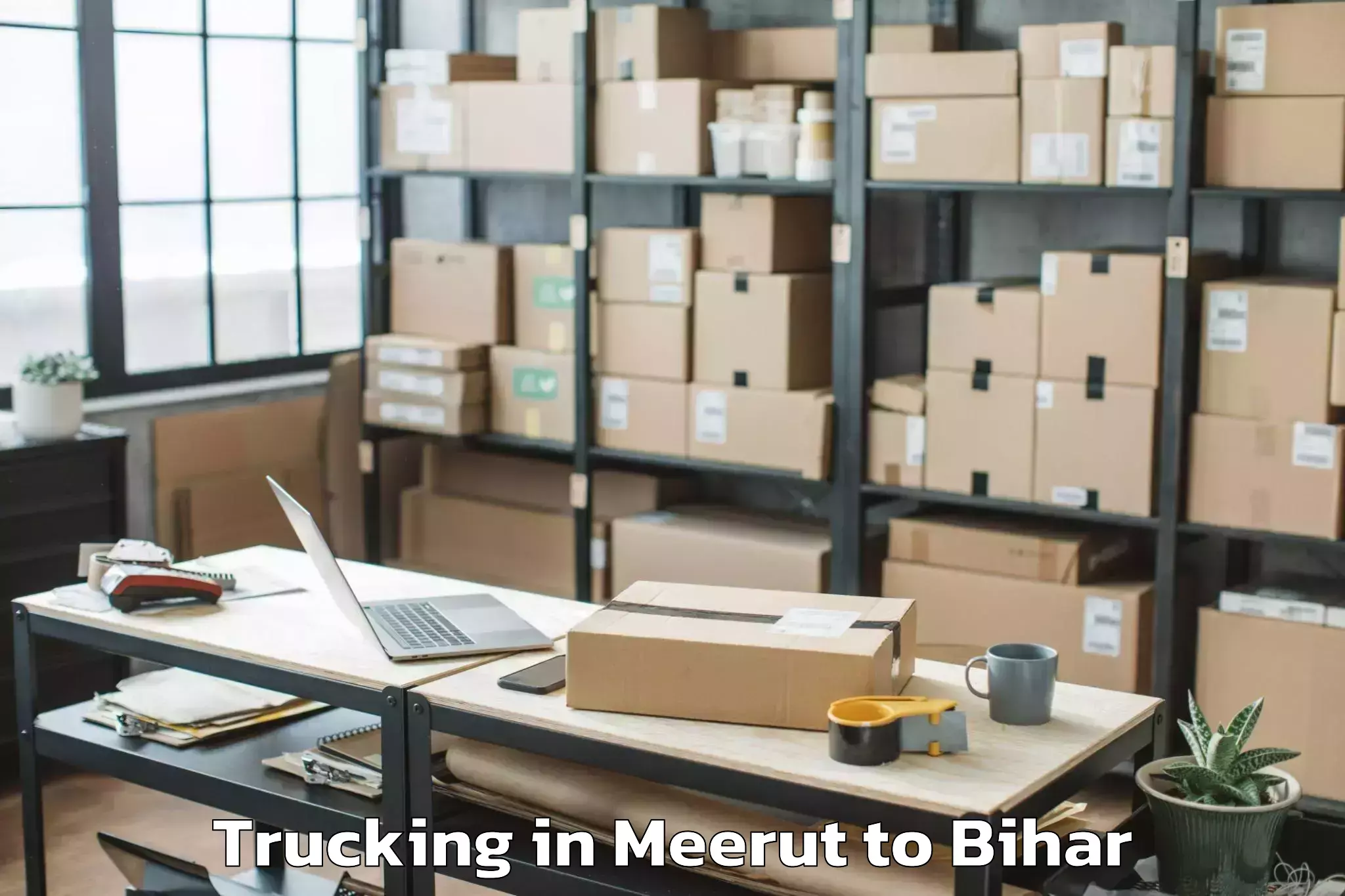 Top Meerut to Bochaha Trucking Available